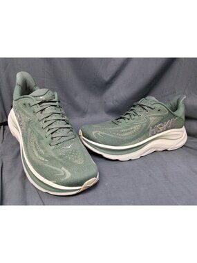Hoka One One Clifton 10 Fern Truffle Salt Sneakers Men's Size 9.5 NEW NO BOX!